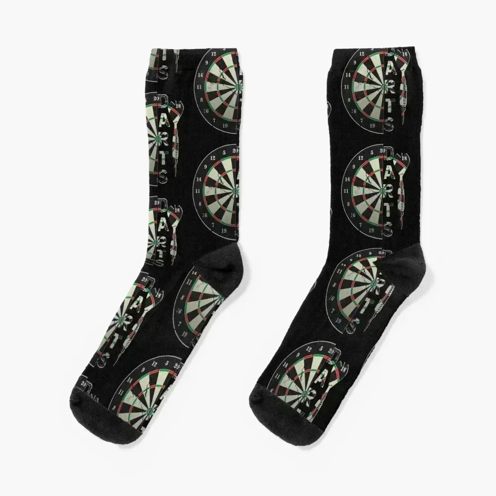 

Darts Dartboard Typography Cracked Socks sheer winter thermal Wholesale christmas stocking Socks Women's Men's