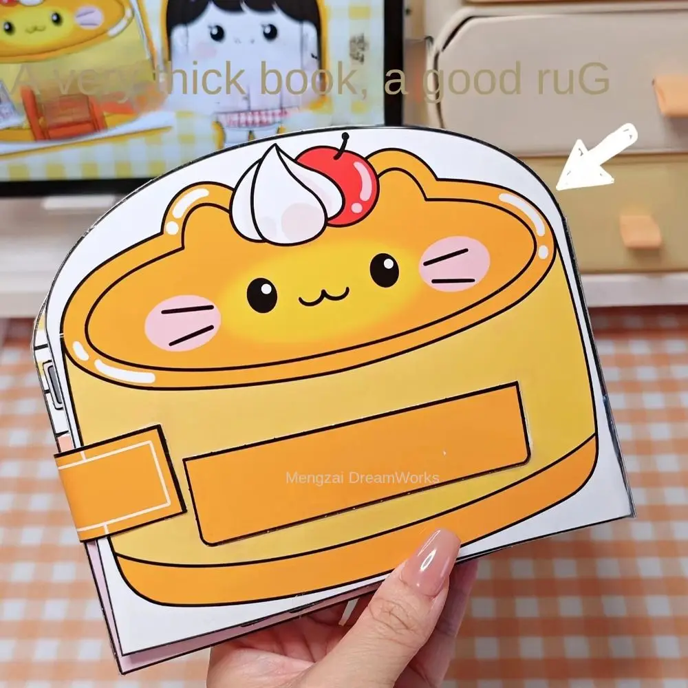 หนังสือทำมือแบบนิ่ม DIY สำหรับเด็ก หนังสือเงียบแบบมอนเตสซอรี่ ลายการ์ตูน หนังสือสติ๊กเกอร์ 3 มิติ สำหรับเด็กผู้หญิง