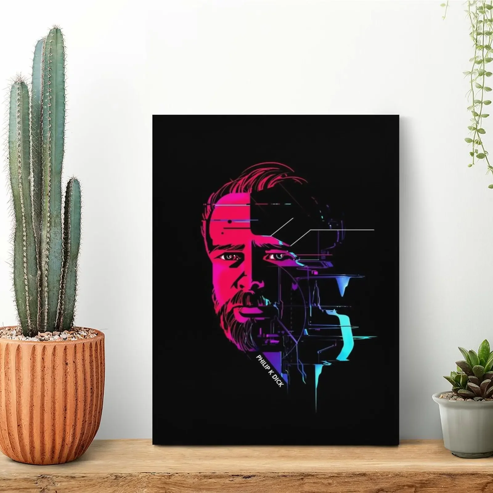 Philip K Dick Ii Canvas Painting Poster Designs Rusty Wall Plaque Wall Mural Customize Framed Wall Paintings