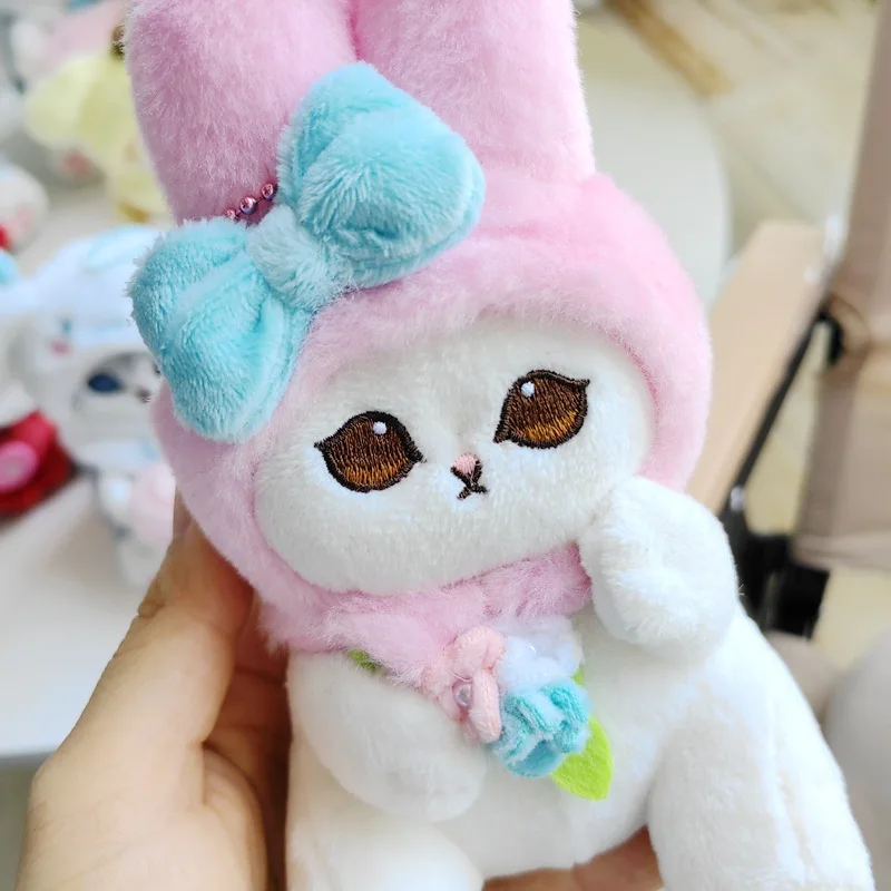 Kawaii Mofusand Shark Katze Spiele Plüsch Spielzeug Rucksack Schlüsselbund Kreative Niedlichen Cartoon Gefüllte Puppe Zubehör Freund Geburtstag Geschenk – Detail 3