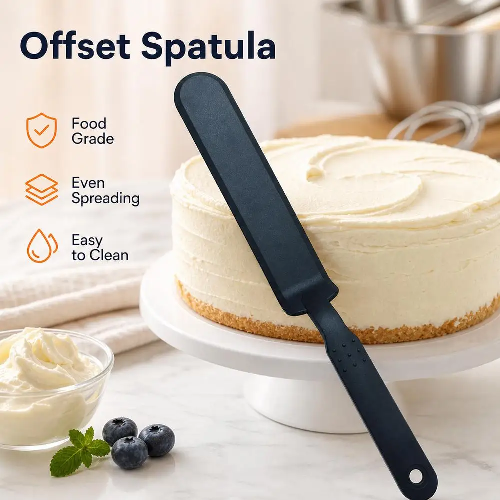 Silicone Long Scraper Color Cream Long Knife Scraper Cake Making Small Accessories Silicon Spatula Baking Tools for Cakes