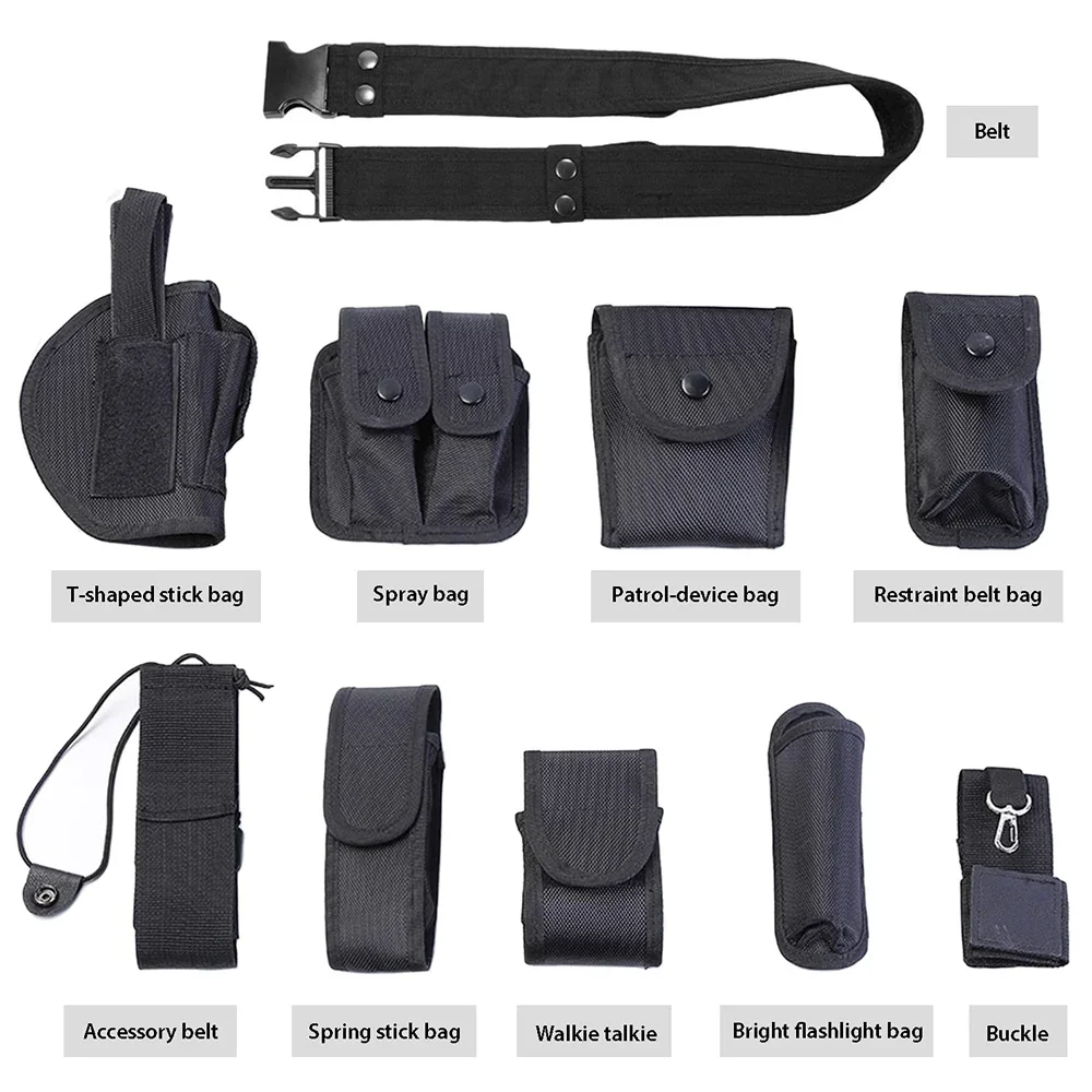 Outdoor Tactical Belt Hunting Bags Tactical Belt Holster Security Military Duty Utility Belt with Pouches Holster Gear