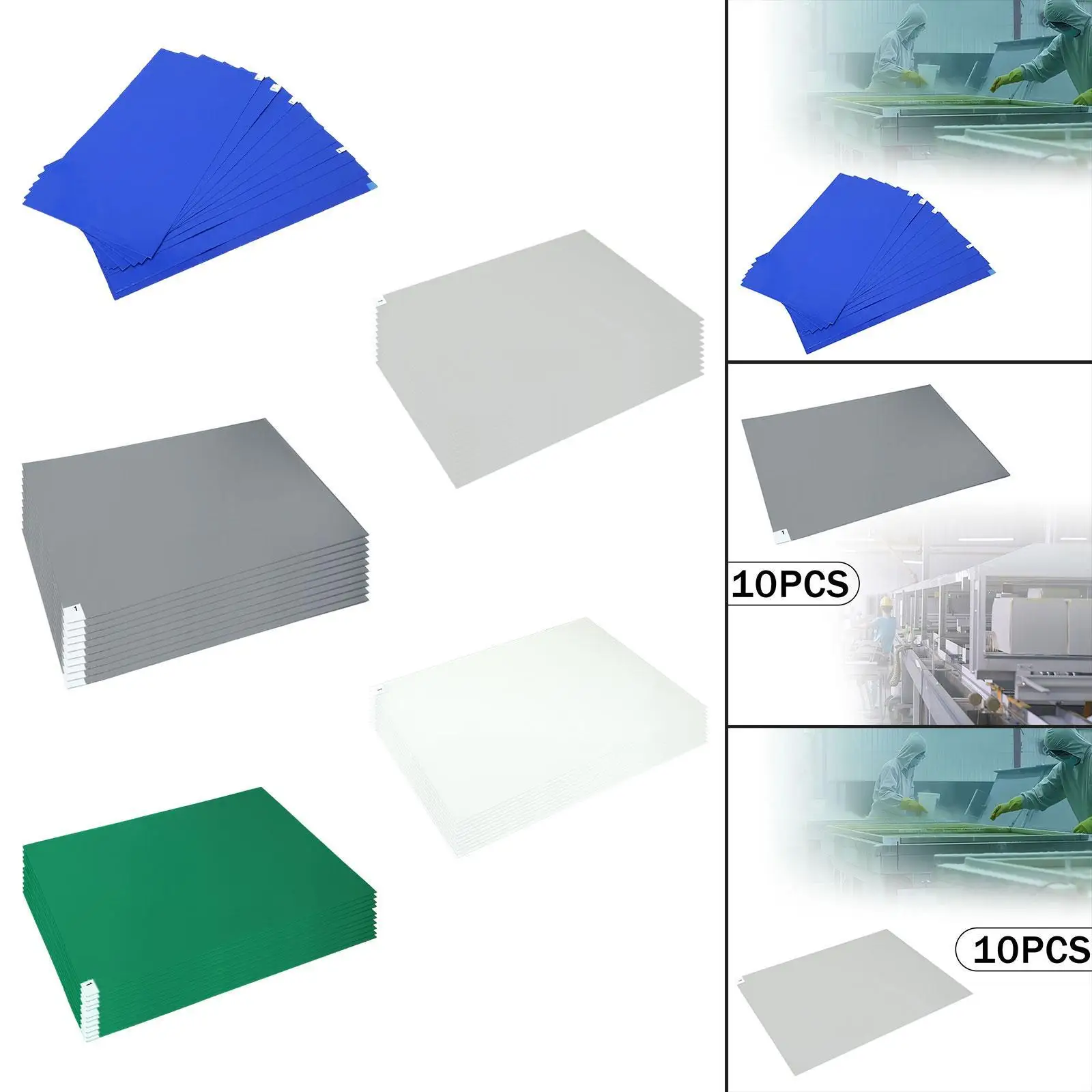 10Pcs Sticky Mat for Cleanroom Walk Off Mat Paste Floor Mats Tacky Pads for Hotels
