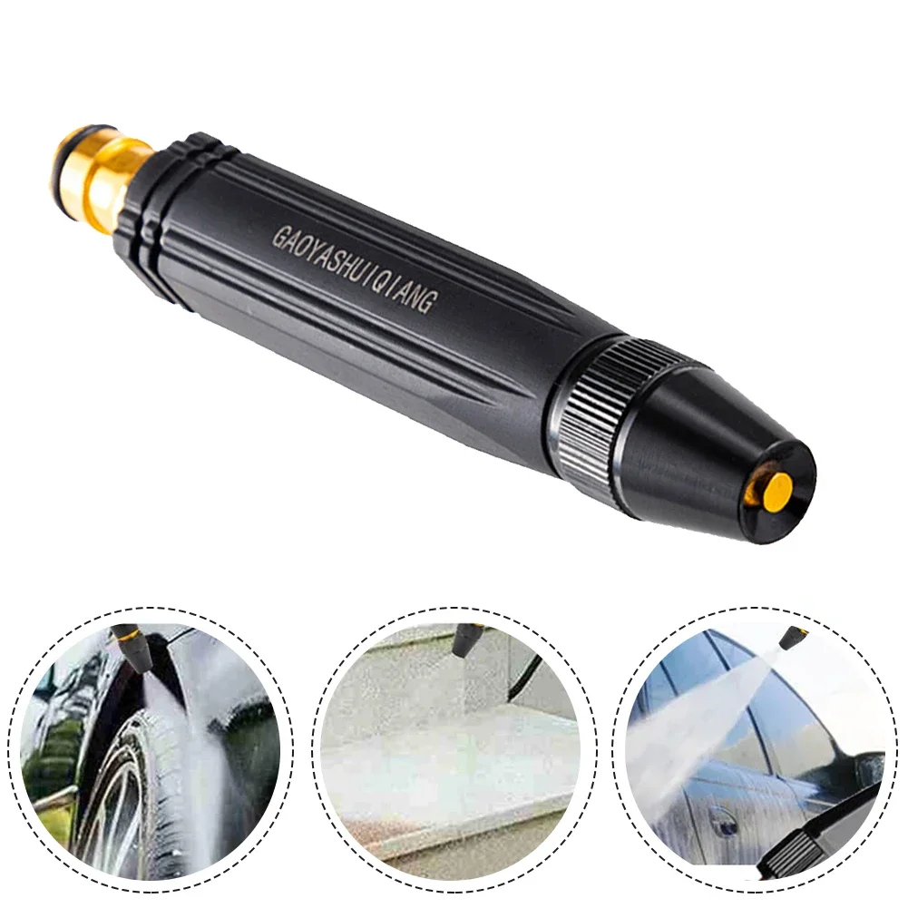 

Black Pagoda Pacifier Direct Spray Water Gun Plastic Body Alloy Nozzle High-pressure Water Gun Household Car Wash Garden
