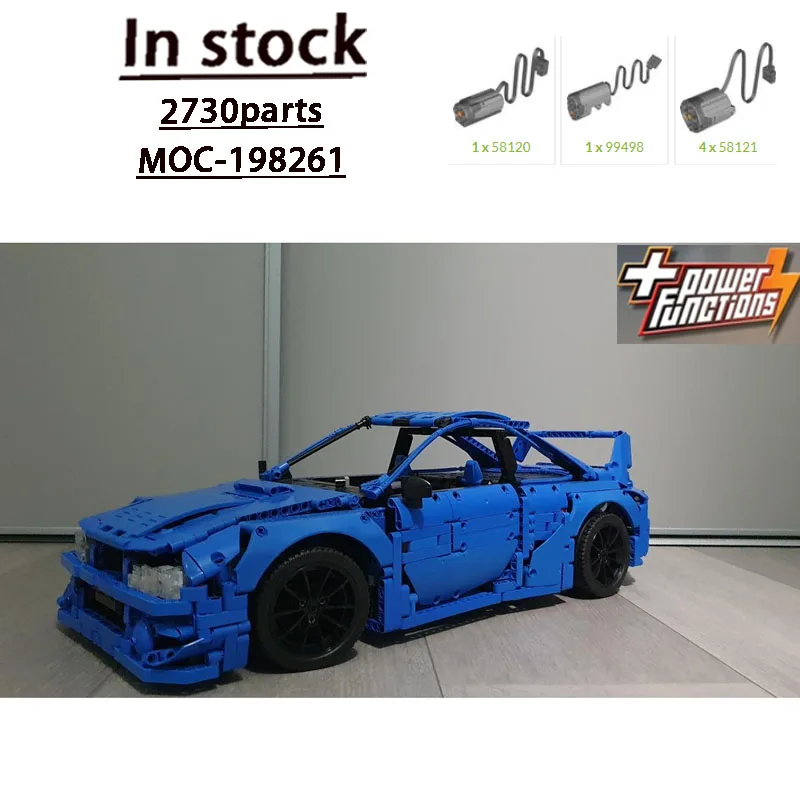 MOC-198261 Blue New Sports Iconic Supercar Building Block Model 2730 Parts Boys Children's Birthday Christmas Toy Gift