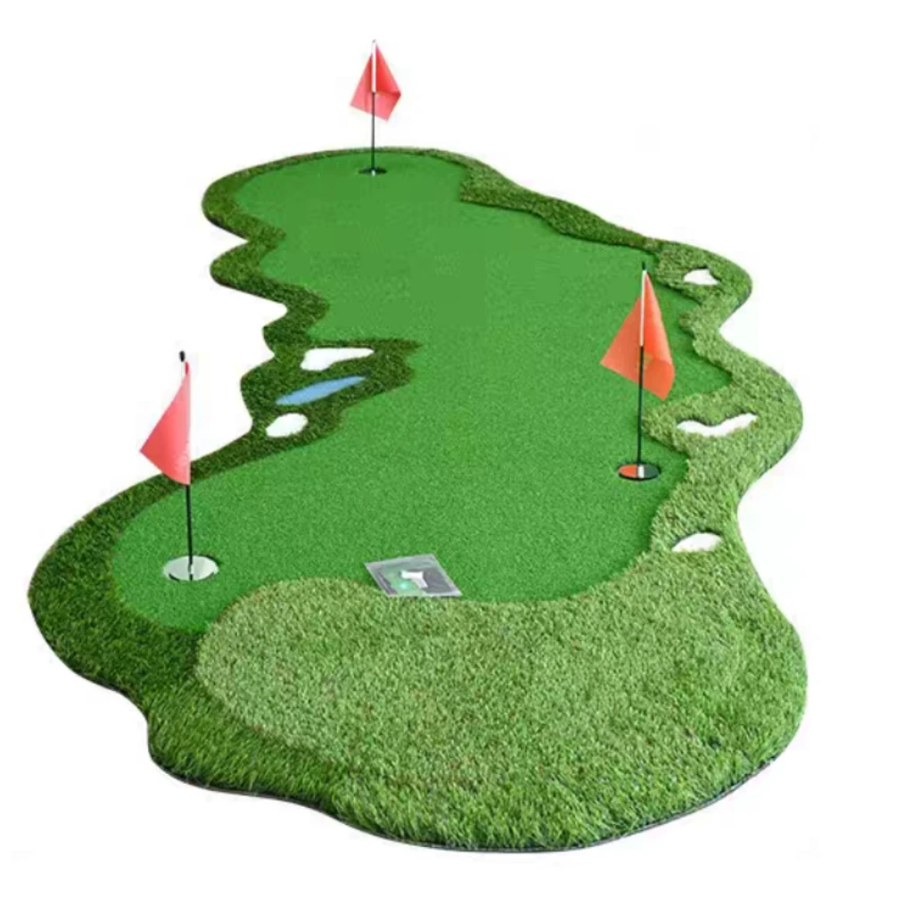 

Профессиональный модульный тренировочный коврик-симулятор для гольфа в помещении - система DIY с 9 сменными препятствиями - ширина 1,5 м, Pro-Gr