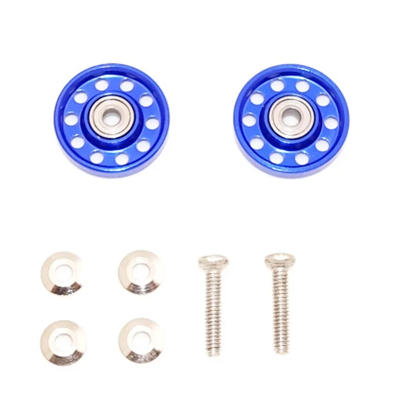 1 set of aluminium alloy 10 holes 13mm rollers for tamiya mini 4wd racing car 1/32 scale 324 store