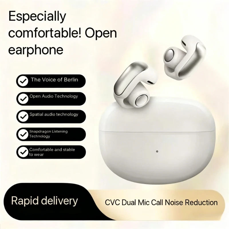 

Беспроводные Bluetooth-наушники-клипсы HiFi Stereo HD с микрофоном для звонков, для спорта на открытом воздухе, для Ultra