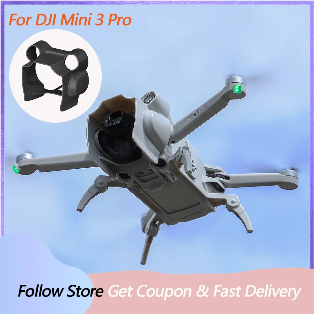 غطاء للعدسات لـ DJI Mini 3 Pro غطاء عدسة مضاد للوهج Gimbal حافظة واقية ظلة لـ DJI Mini 3 Pro ملحقات طائرة بدون طيار