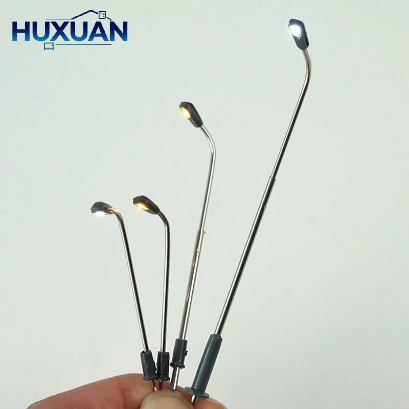 1 Pack Model Railway Single Head Street Light Warm White LEDs For 3V Supply For DIY Sand Table Diorama Road Scene Making