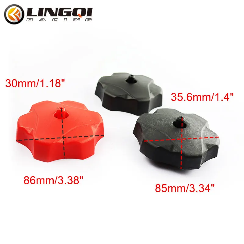 LYNNCHI Motorcycle 52mm Gas Fuel Petrol Tank Cover Gas Oil Cap Plastic Parts For 49cc 70cc 90cc 110cc ATV Dirt Pit Bike Moto view 4