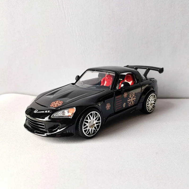 

Jada масштаб 1:24 сплав Honda S2000 черный спортивный автомобиль литой под давлением миниатюрный игрушечный автомобиль моделирование Коллекционный сувенирный дисплей