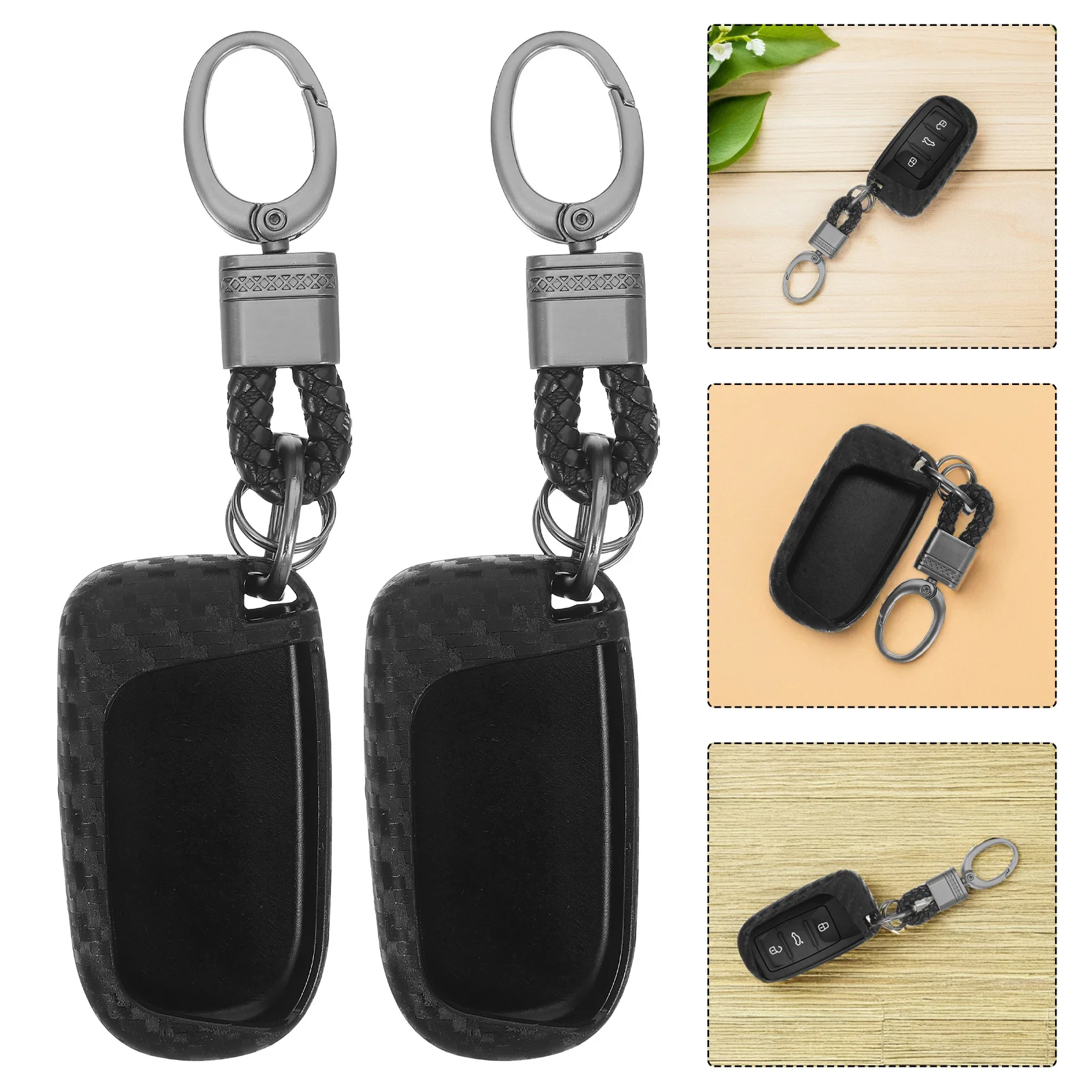 

2 шт., чехол для автомобильного ключа, силиконовый защитный корпус, износостойкий, амортизирующий, совместимый автомобильный брелок