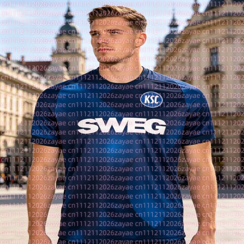2026 New Germany Male Breathable Football Home Soccer Game Sport Karlsruher Away Comfortable Quick-drying Tshirts Parent-child