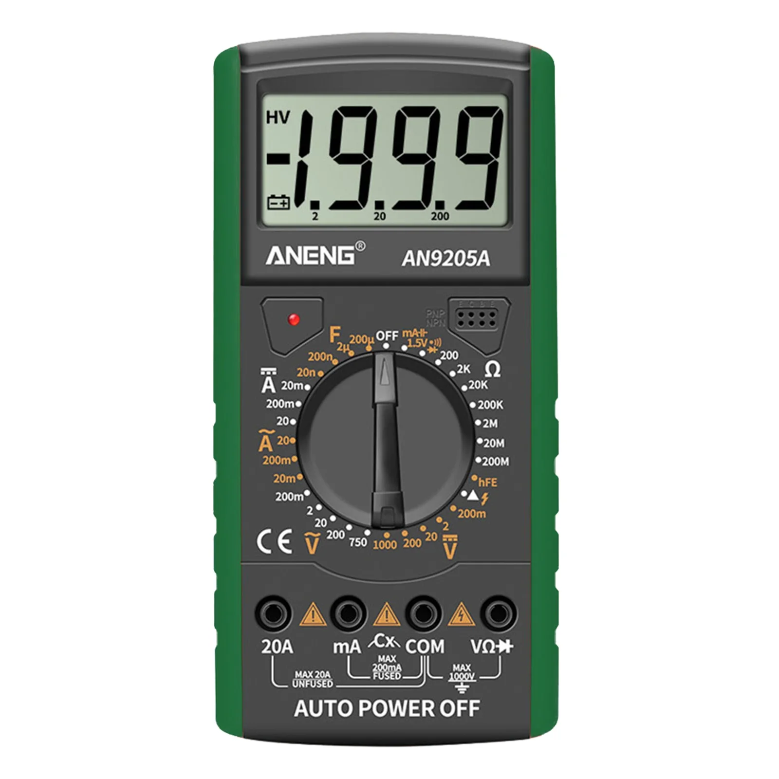 AN9205A Multifunctional Digital Electrician Voltage Ammeter Easy Voltage Measurement Live Wire Identification