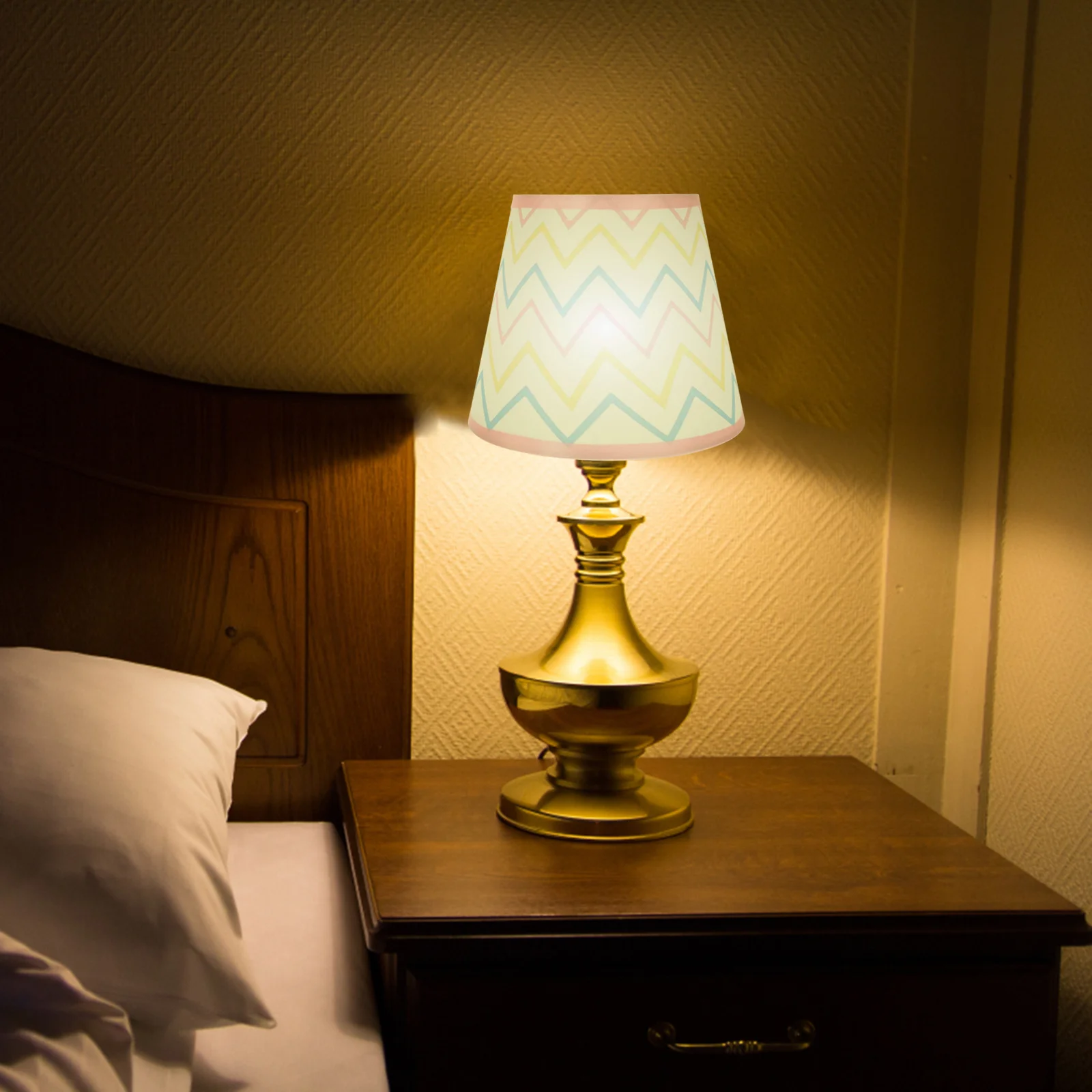 

Fabric Lamp Shade Textured Decorative Light Cover Bedroom Nursery Living Room Room Lamp Shades for Table Lamps