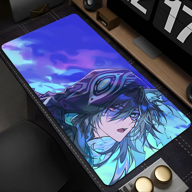لوحة ماوس للكمبيوتر المحمول، ملحقات الكمبيوتر المكتبية، لوحة المفاتيح، حصيرة كوب مطاطية، حصيرة ماوس عالية الدقة، كبيرة G-genhin Impact Ororon، حصيرة مكتبية #5