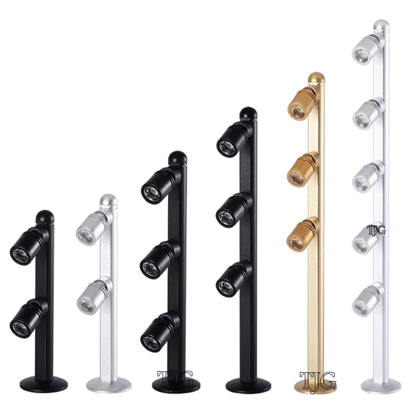 Dimmable LED Showcase Light 2W 3W 5W 110/220V Adjustable spotlights Exhibition DC12V Led Jewelry Display Light For Diamond Store
