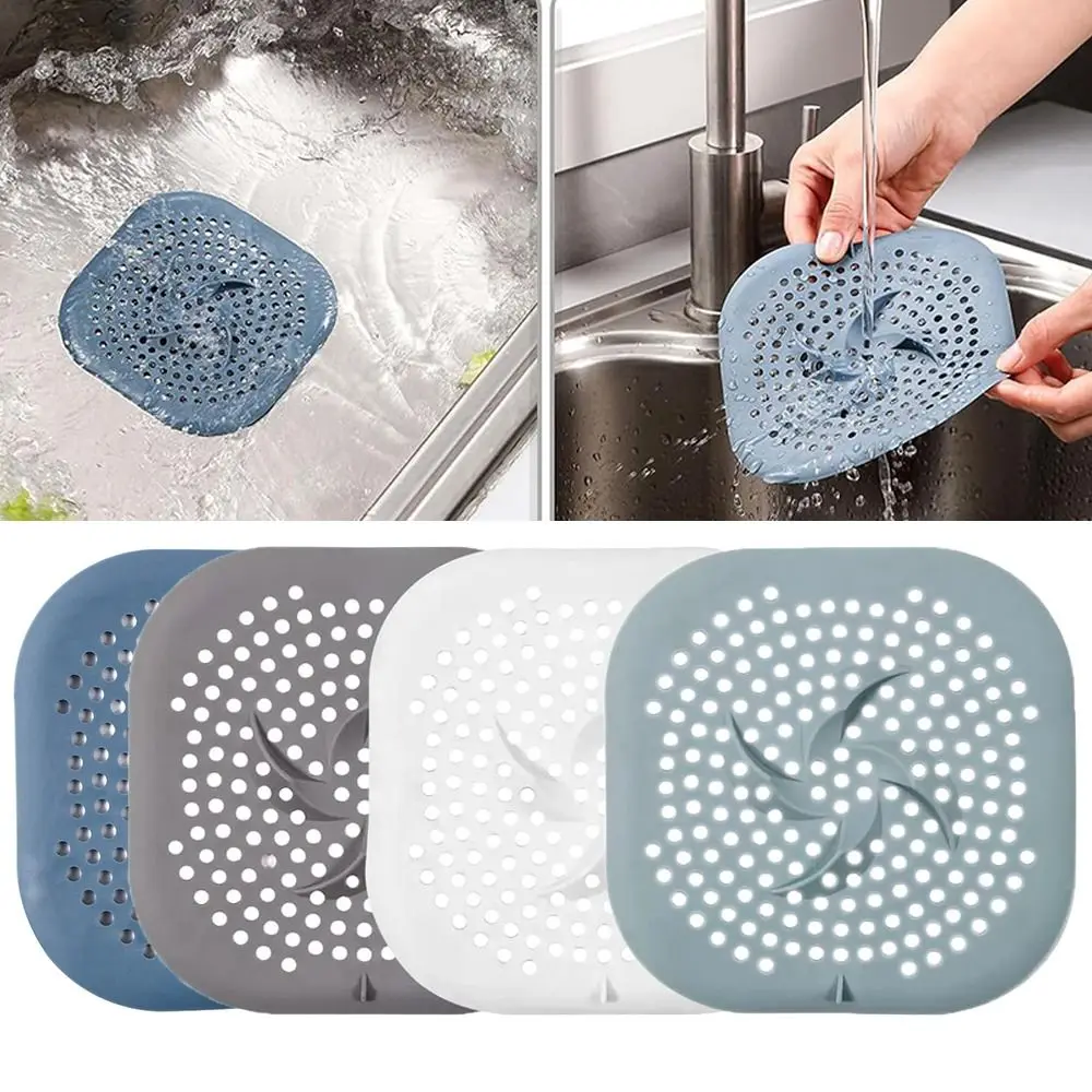 with Suction Cups Drain Cover Easy to Clean with TPR Material Hair Catcher Household Use Shower Drain Strainer Protector