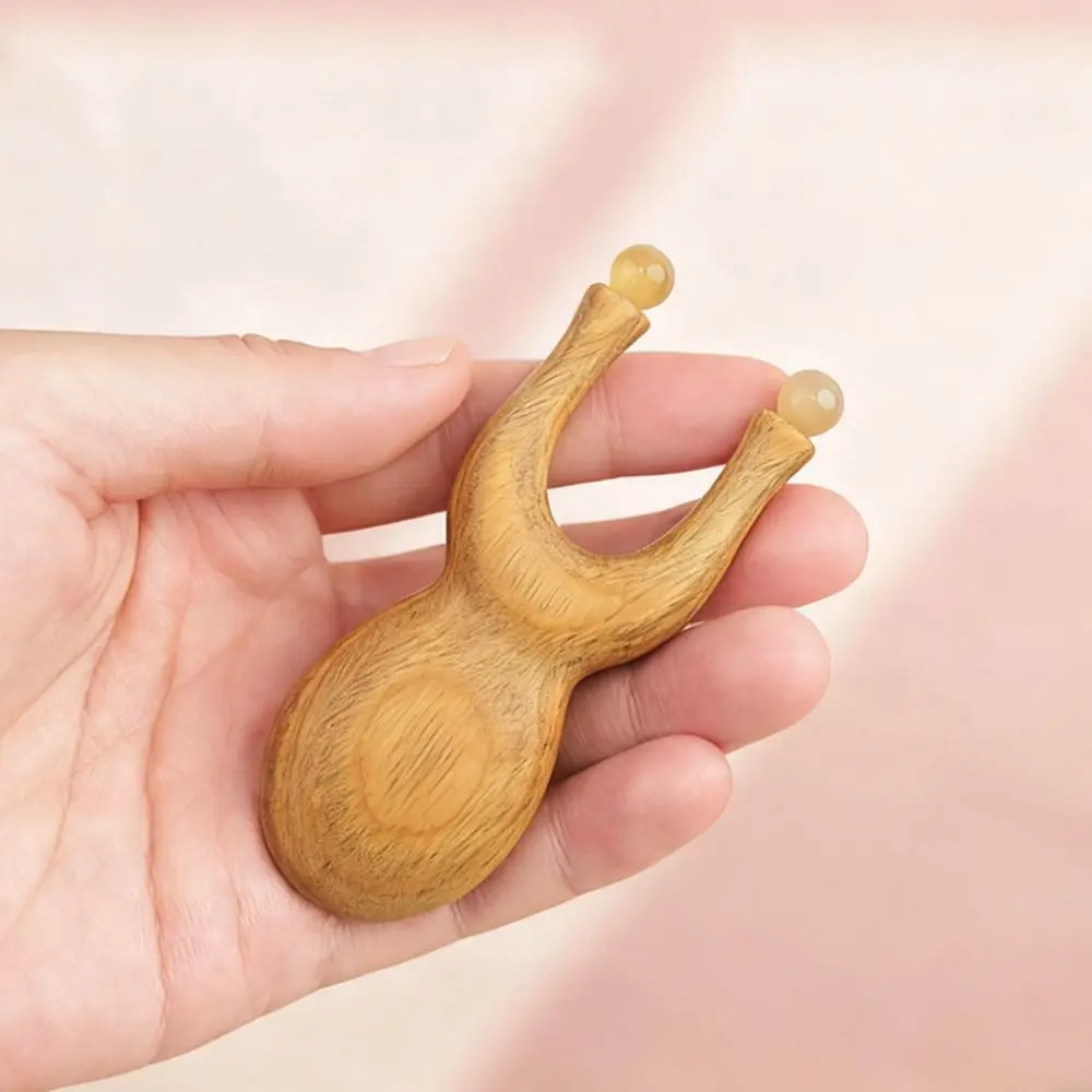 

Wooden Handle Guasha Face Massager Tool Antistatic Frog Shape Face Manual Massager Handheld Fascia Lifting