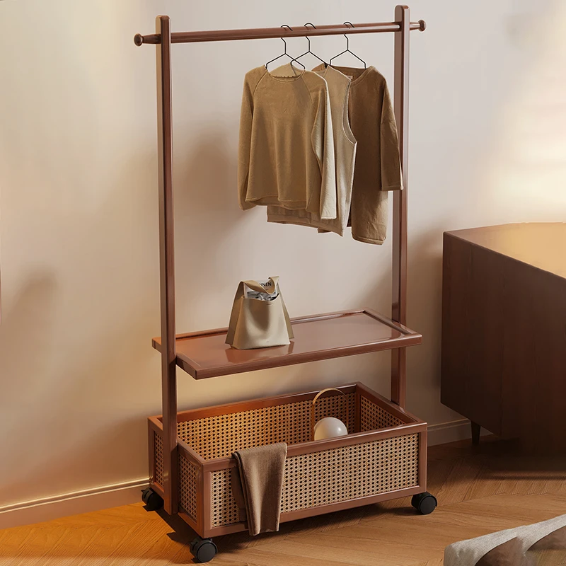 

Multifunctional Luxury Coat Rack Creative Modern Bedroom Clothes Coat Rack Hanger Wood Wall Perchero De Ropa Modular Furniture