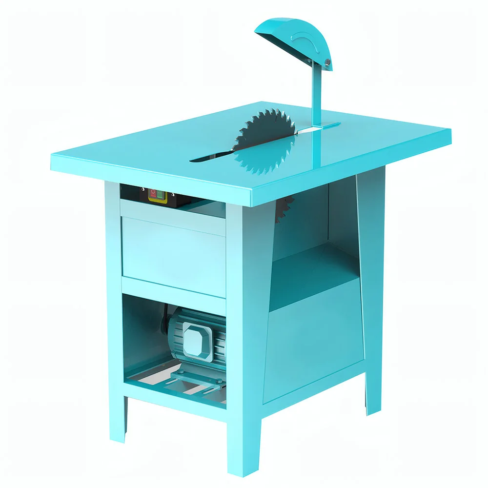Precision High-Performance 3KW Multi-Voltage (220V/110V/380V) Horizontal Sliding Circular Saw Benchtop Machine Engine