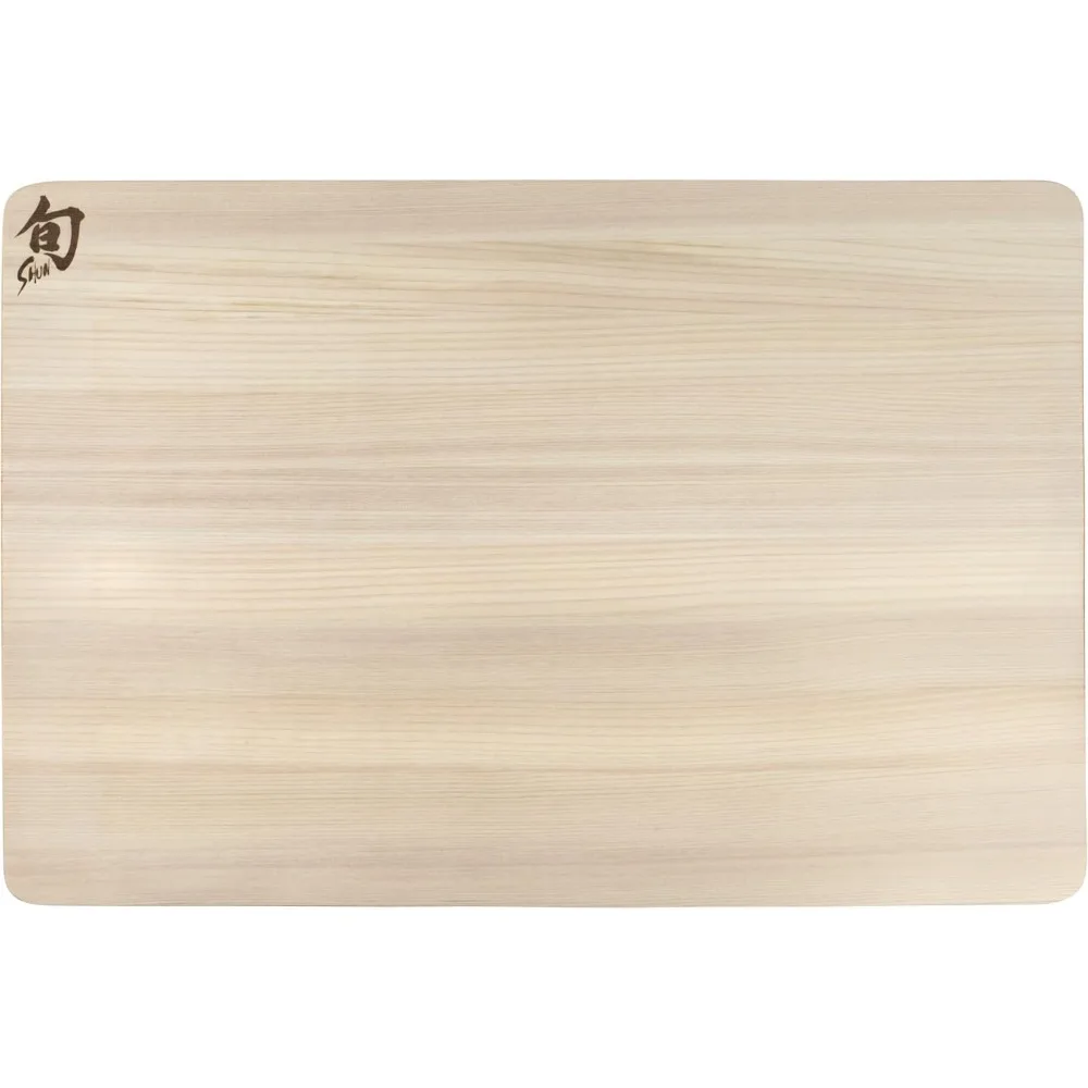 

Столовые приборы Shun, большая разделочная доска Hinoki, 17,75 x 11,75, большая деревянная японская разделочная доска для кухни, прессер из средней мягкой древесины