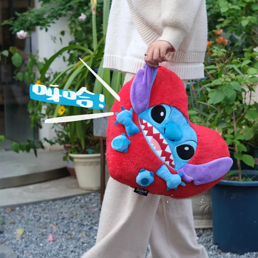 

Stitch Heart-Shaped Pillow Stitch Plush Toy Disney Peripheries Cushion Lumbar Pillow Cute Stuffed Toys Room Decor Birthday Gift