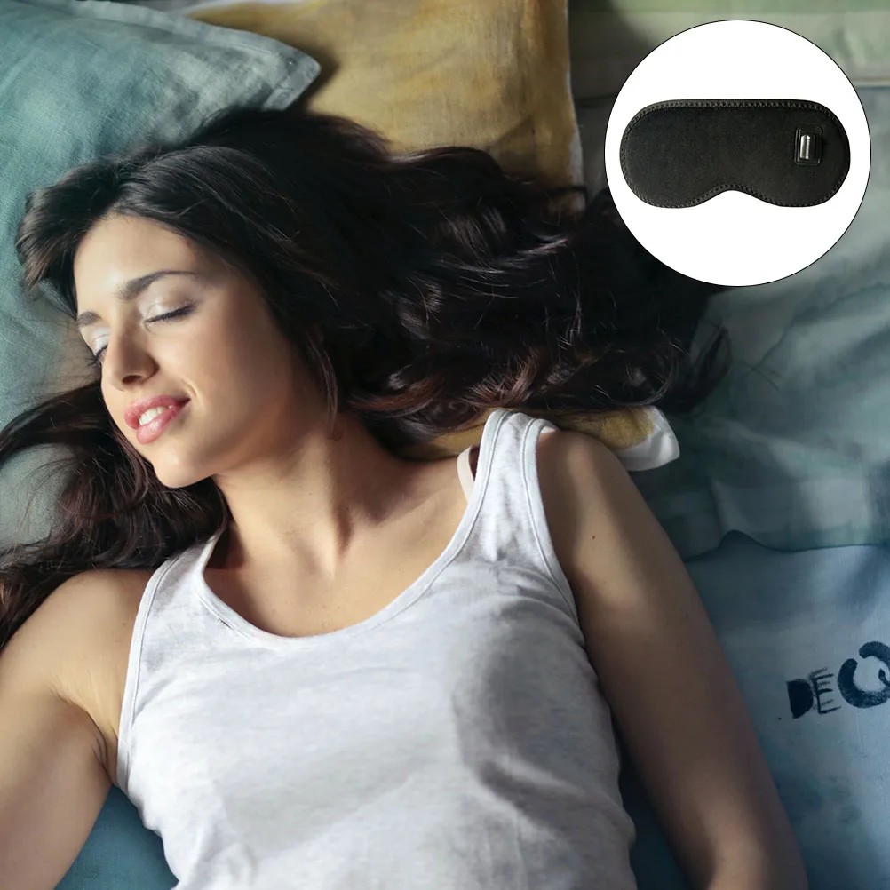 

1 set Electric Heated Eye Mask Reusable USB Heating Steam Warm Dry Eyes Stress Relief Sleep Eye Protectors Fleece Soft Durable