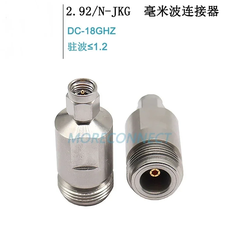 5pcs Millimeter wave RF connector 2.4/2.92/3.5/SMA/TNC to N-type stainless steel DC-18GHz