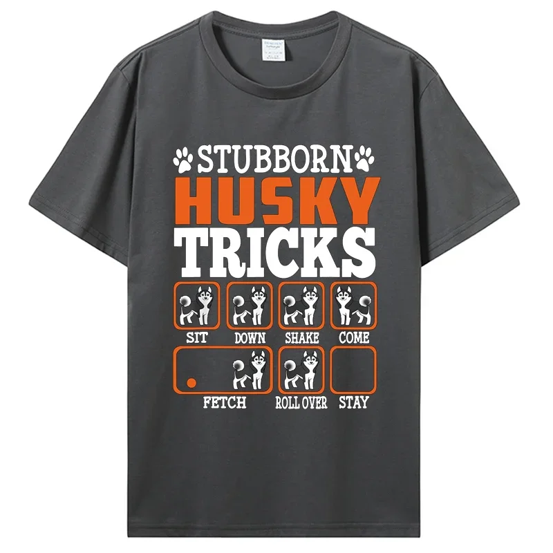 2025 نموذج جديد العنيد سيبيريا أجش الخدع قميص مضحك هدية gs عاشق تي شيرت الرجال القطن س الرقبة التي شيرت الهيب هوب تيز الشارع الشهير