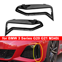 Car Front Bumper Trims Fog Lights Side Grille Trim Cover for BMW 3 Series G20 G21 M340i 51118093301 51118093302