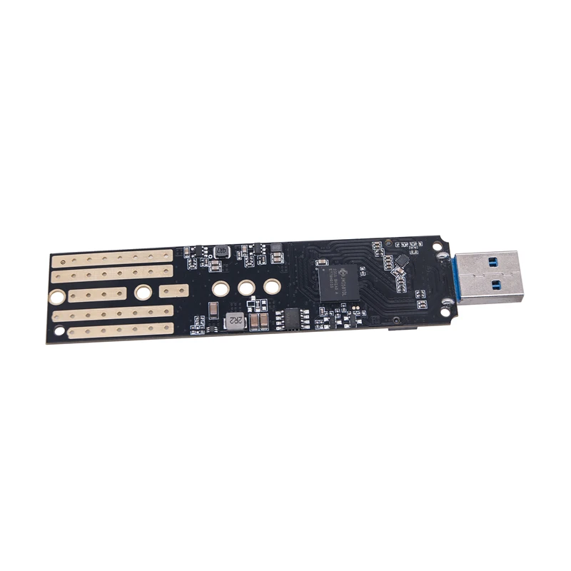 Adaptador de protocolo Dual M.2 SATA/NVME SSD, placa de conversión JMS581DL, Chip M2 A USB 3,1, tipo A, compatible con 2230, 2242, 2260, 2280, M2 SSD