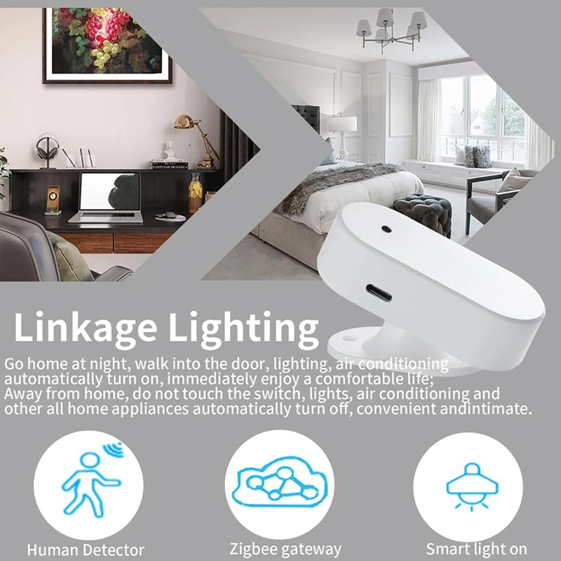 Human Presence Sensor,Millimeter Radar Wave Presence Detection Sensor,Requires TUYA HUB,WIFI Easy To Use