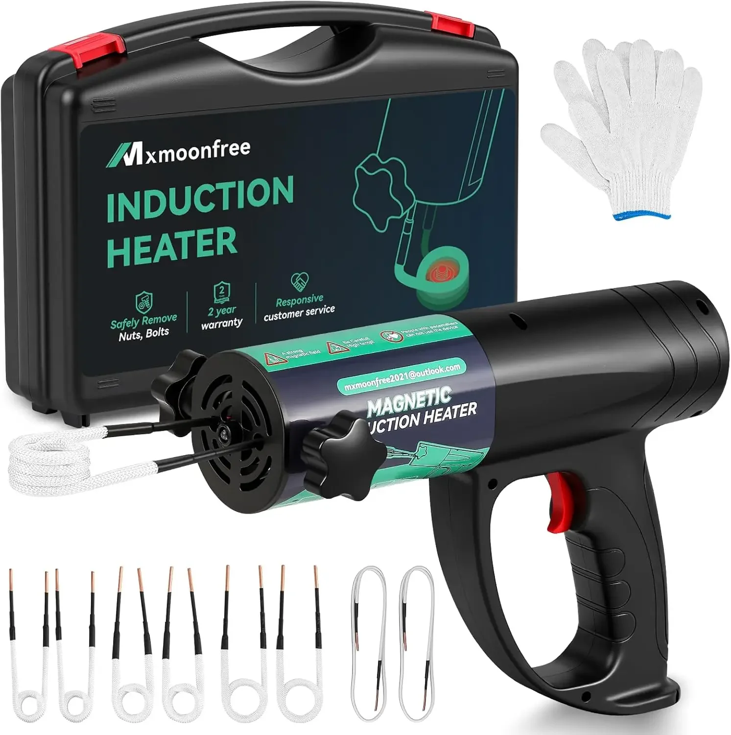 

Induction Heater Bolt Removal, 1500W Induction Bolt Heater Tool with 8 Coil and Rugged Carrier Case to Safely Remove Nuts, Bolts