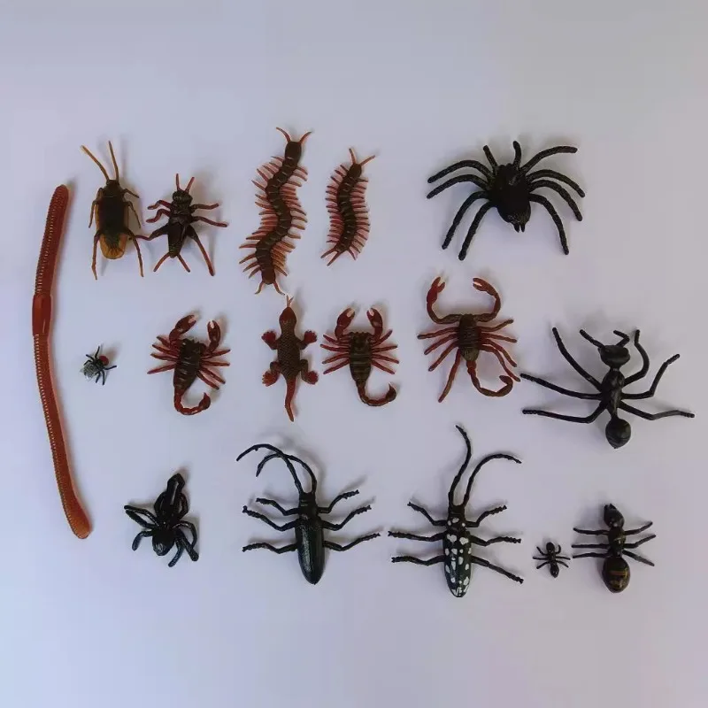 5/10pcs Biomimetic Insects Simulation Bug Spider Centipede Scorpion Cockroach Plastic Prank Bug Funny Scary Trick Props