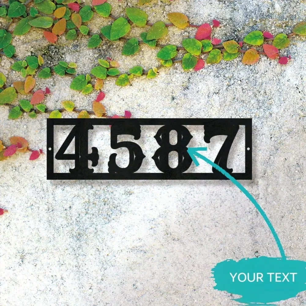 

Custom Iron Wall Decor Exclusive Custom Metal House ID Sign. Personalized Name & Address. Modern Wall Decor, Ideal Housewarming