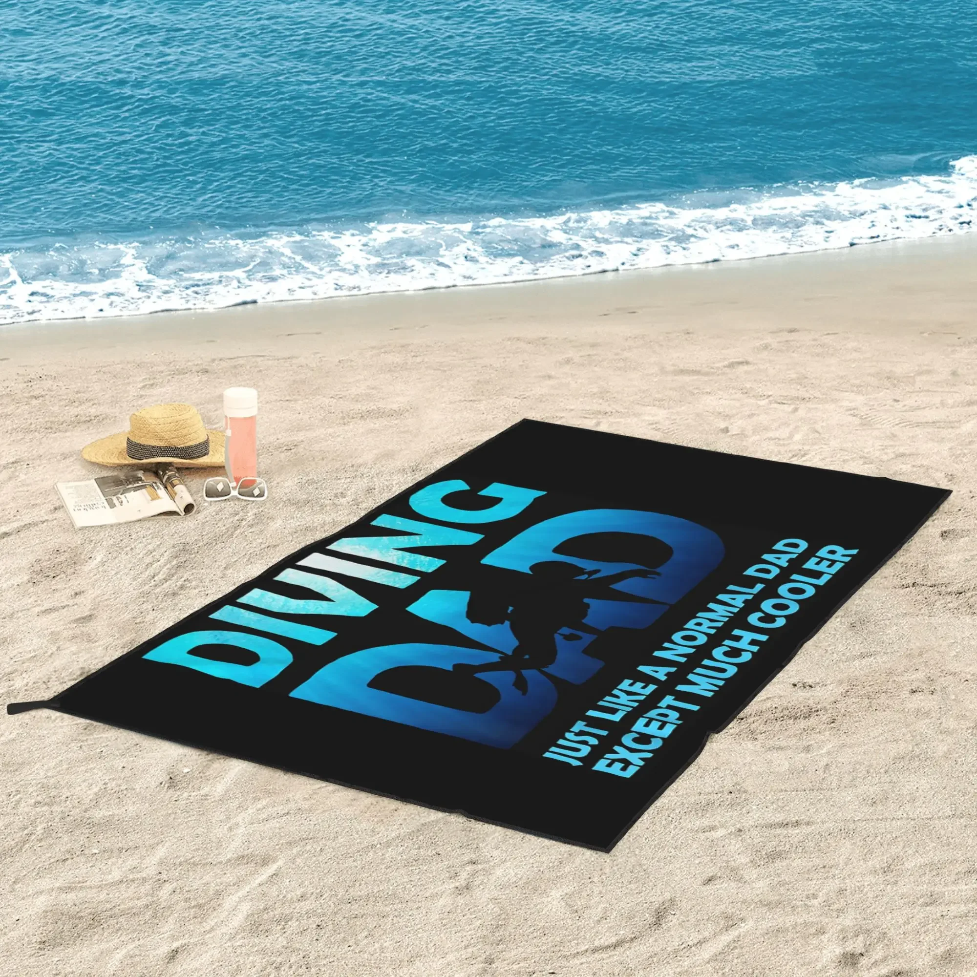 

Scuba Dive Flag Bubble Diving Diver Beach Towel Soft Microfiber Quick Dry Absorbent Quick Towels For Mountain Climbing