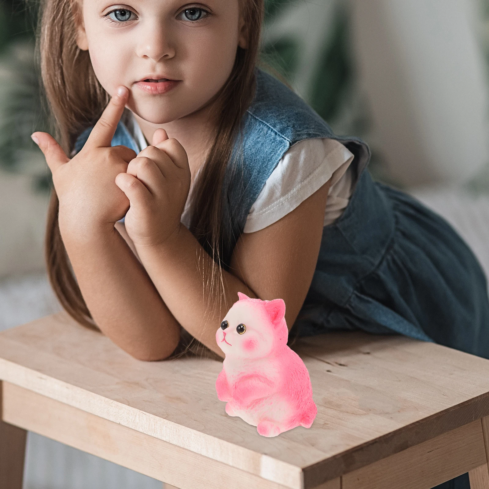 

Realistic Cat Stress Relief Soft Squeeze Fidget Animal Pinch Cute Decoration Home Desk Relaxation