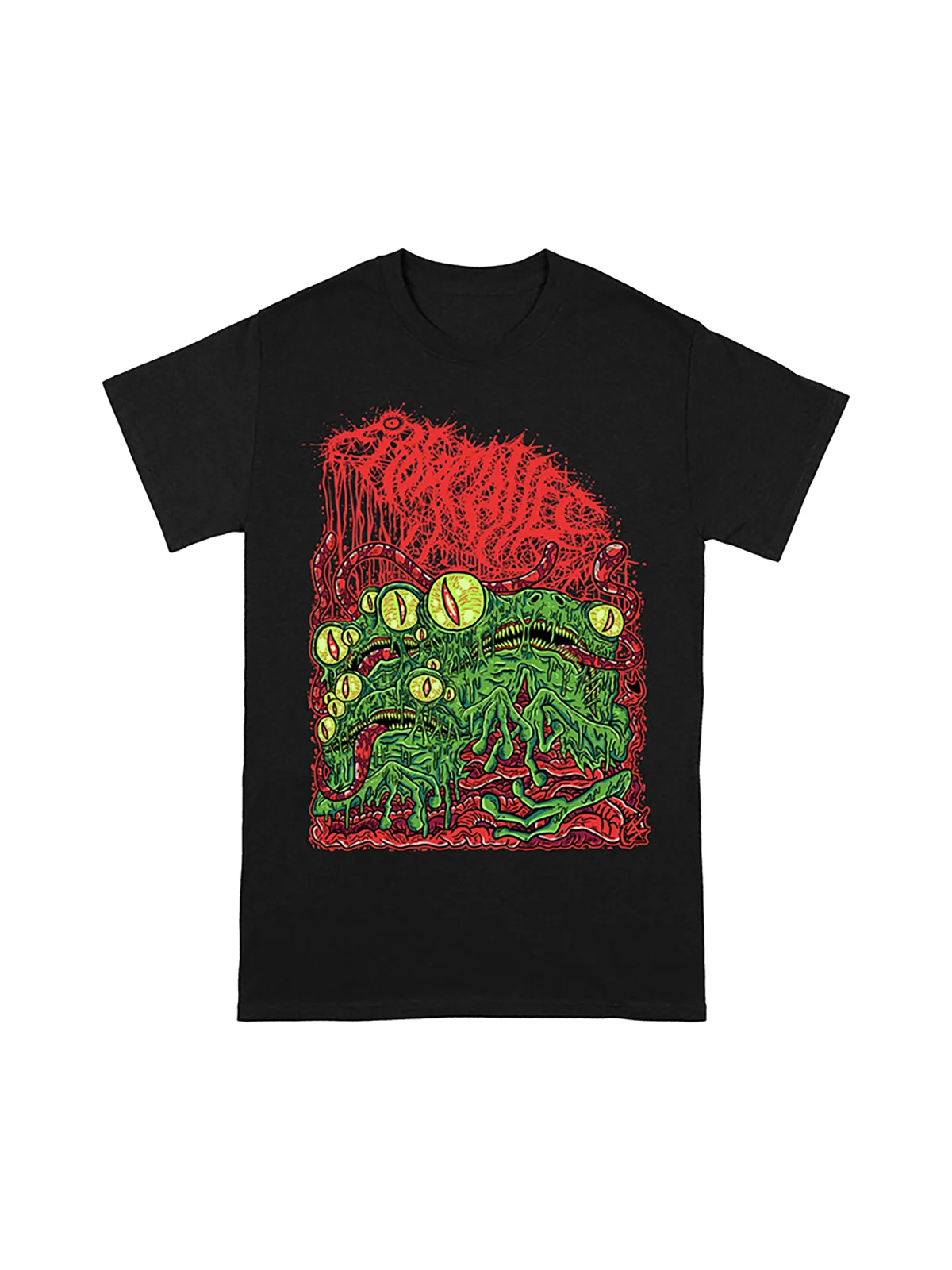 

Loose Fit Short Sleeve T-Shirt Unisex Frog Mallet Music Album Dark Metal Rock American Style Printed Cotton Youth Fashion Summer