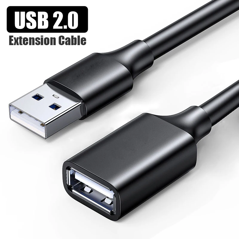 USB 2.0 Extension Cable Male to Female Extender Cable Fast Speed USB 3.0 Cable Extended for Laptops PC Computer USB Extension