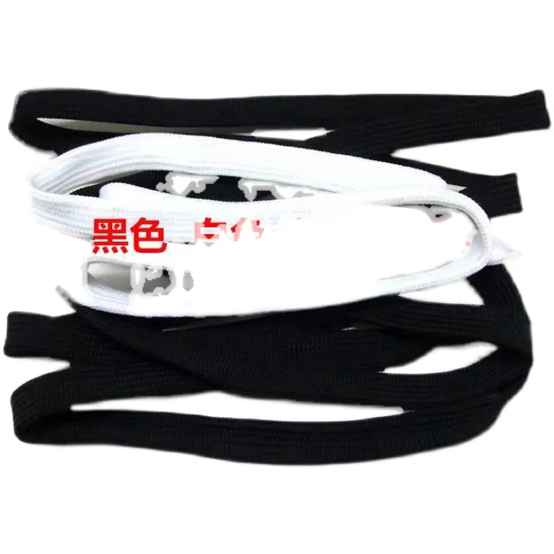 Polyester flat shoelaces thickened and 1.3cm wide high-top  sports boots.