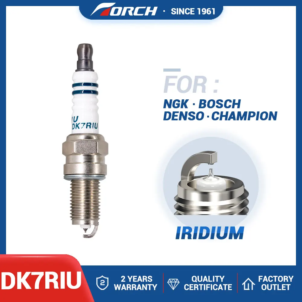 

1PCS Iridium Candle Fit for LIFAN FENGSHUN 1.0 2012-2014 LF466Q MAIWEI 1.5 2015-2016 LF475Q-h Original Spark Plug Torch DK7RIU