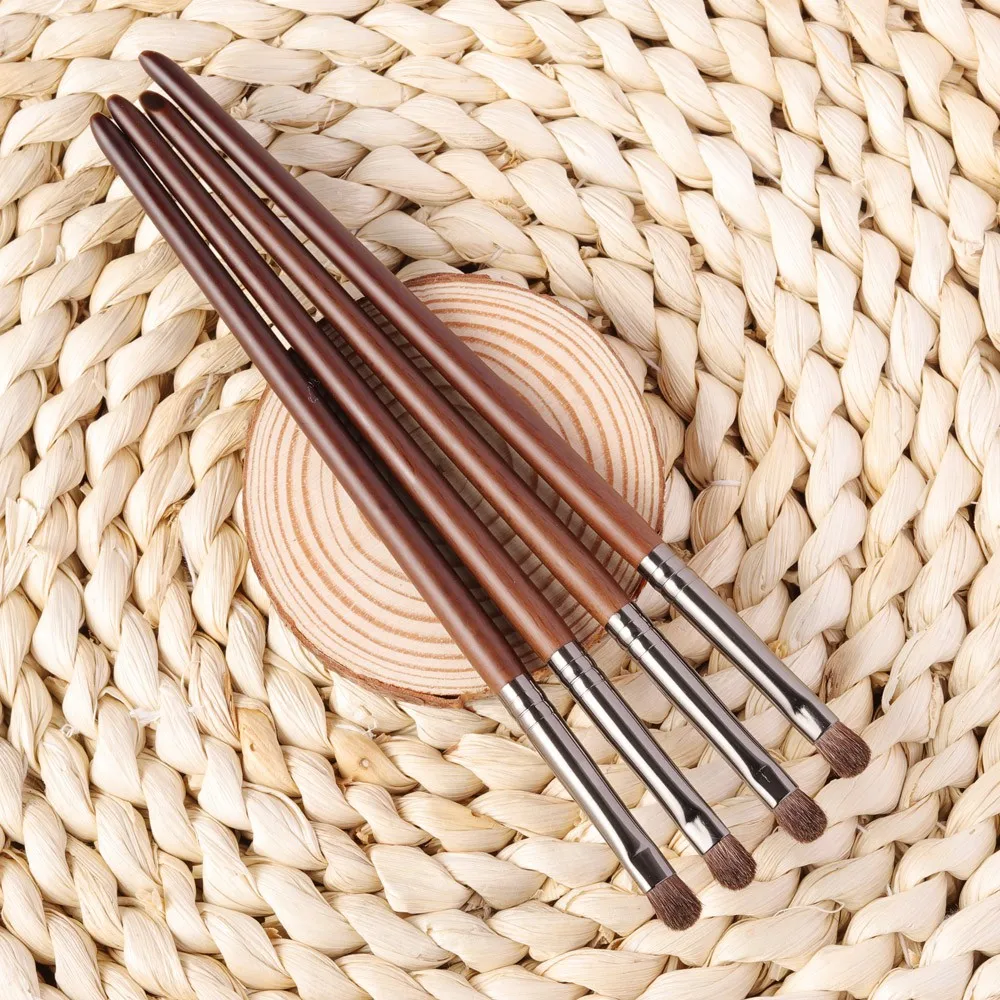 OVW 2PCS Makeup Brush Cosmetic Tool For Small Shade Eyelid Brush Pony Weasel Synthetic Make Up Brush