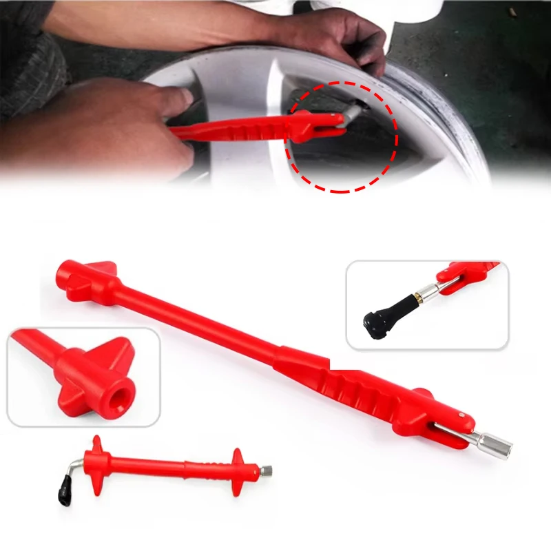 

Car Tire Vacuum Nozzle Puller Core Wrench Tie Rod Tire Repair Installation Tool Air Nozzle Replacement Puller Auto Accessories