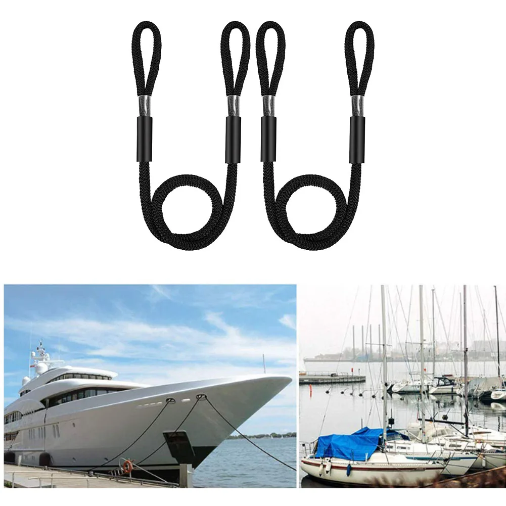 

2pcs 5/8inches Bungee Dock Line Mooring Rope Bungee Cord For Kayak Watercraft Jet Ski Pontoon Canoe Power Boat Accessories