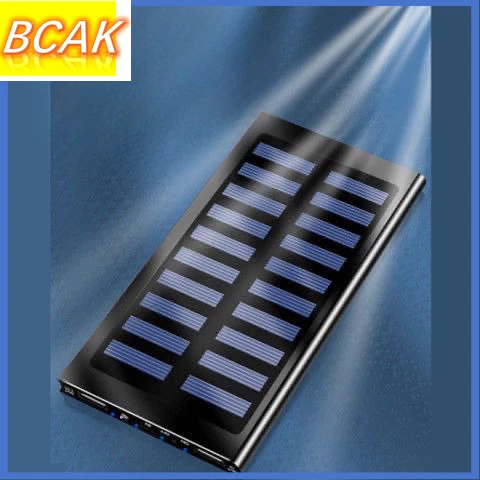 

Ultra-thin Solar Portable Fast Quality Power Bank 10000mAh Mobile Phone Universal Durable Mobile Power Supply Ultra-thin BCAK