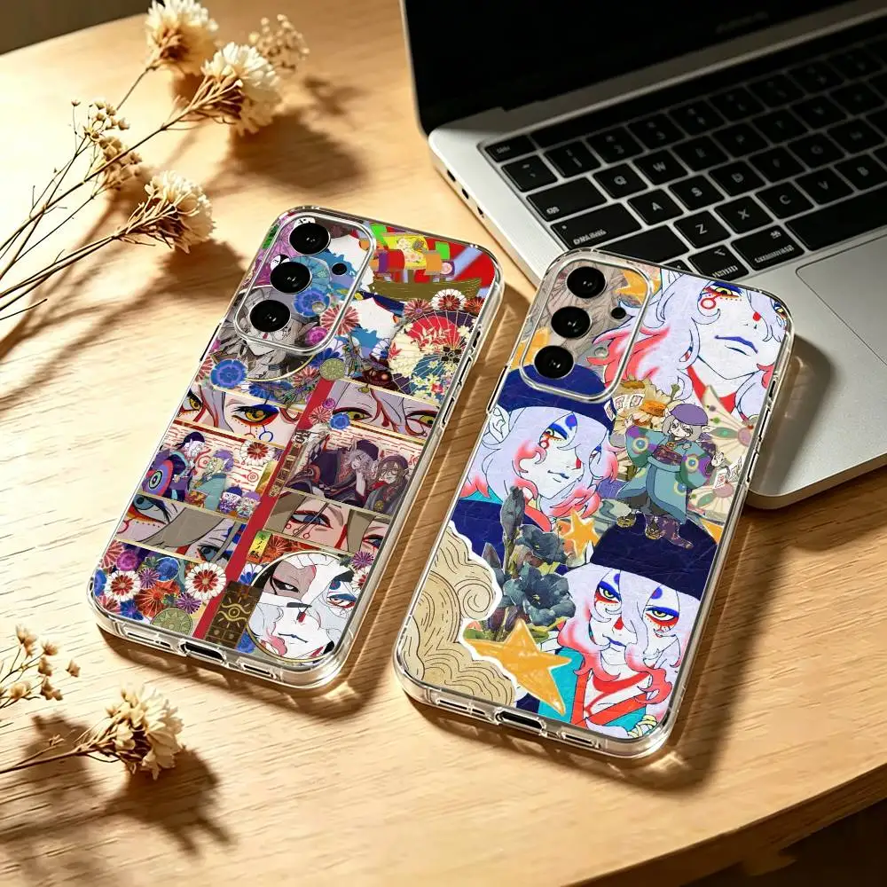 Ukiyoe mononoke Kusuriuri Phone Case Transparent Silicone Soft For Samsung S25,S24,S21,S22,S23,S30,Ultra,S20,Plus,Fe