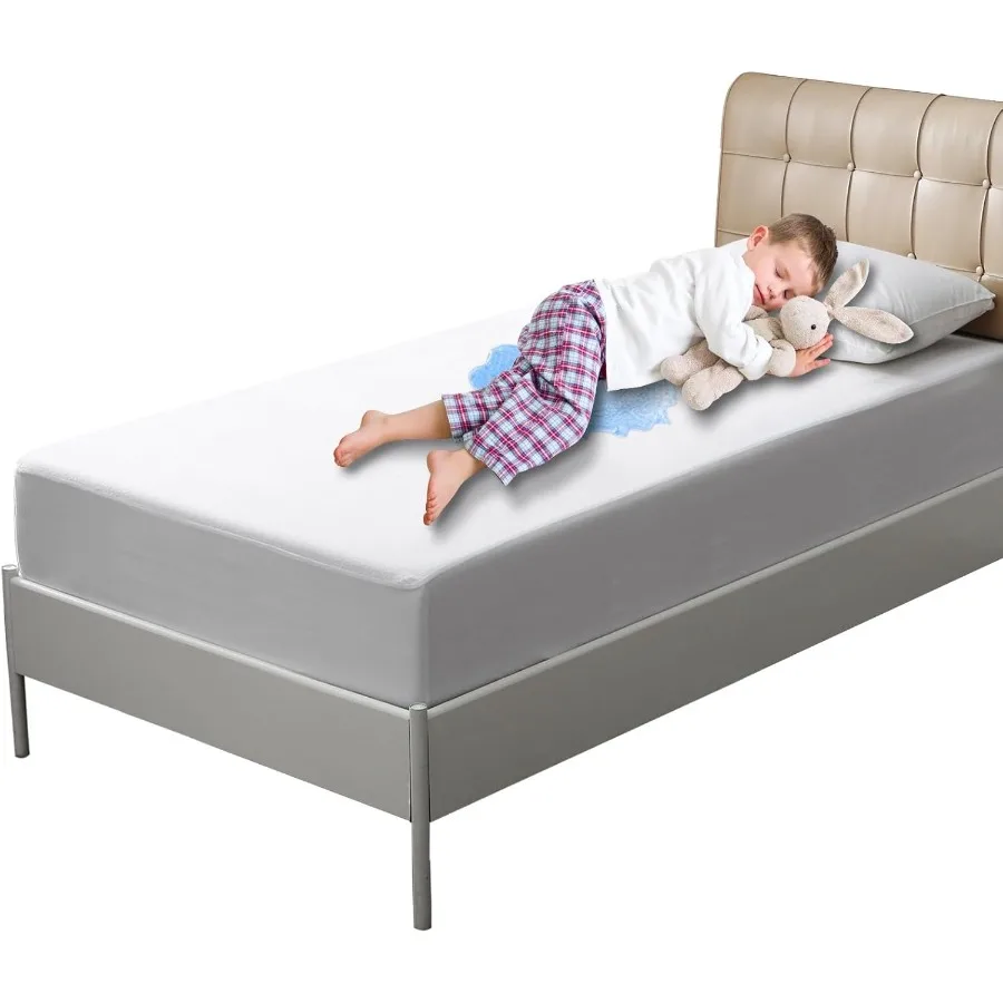 

Waterproof Mattress Protector Twin Size Bed Wetting Potty Training Cover for Water Proof Pee Protective Sheet Washable Single w