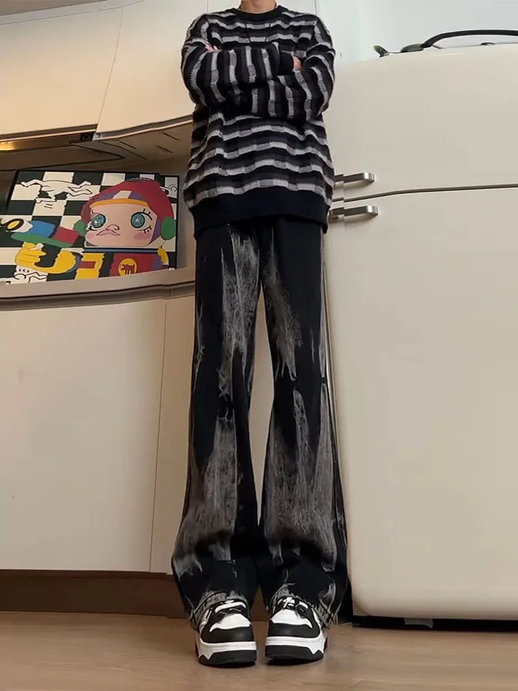 

Мужские джинсы Bla American Dyed: весенне-осенние, с высокой талией, удлиненные, прямые, слегка расклешенные